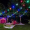LOTTI Guirlande lumineuse guinguette d'extérieure - 10 ampoules E27 goutte A60 - Multi couleur - Raccordable - 5 metres