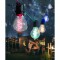 LOTTI Guirlande lumineuse guinguette d'extérieure - 10 ampoules E27 goutte A60 - Multi couleur - Raccordable - 5 metres