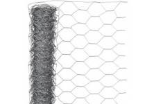 Nature Grillage métallique hexagonal 0,5 x 10 m 25 mm Acier galvanisé