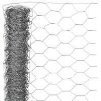 Nature Grillage métallique hexagonal 0,5 x 10 m 40 mm Acier galvanisé