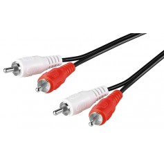 CABLE AUDIO STEREO 2 RCA vers 2 RCA MALE 20 m