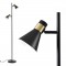 INTERNATIONAL DESIGN Lampadaire lampion a 2 tetes en métal - 23x23x160 cm