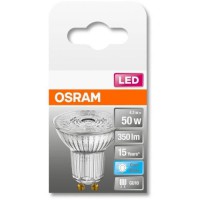 OSRAM Spot PAR16 LED 36° verre 4,3W50 GU10 froid