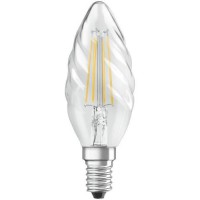 OSRAM Ampoule LED Flamme torsadée clair filament 4W40 E14 chaud