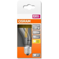 OSRAM Ampoule LED Standard clair filament Mirror or 4W37 E27 chaud