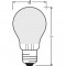 OSRAM BTE2 Ampoule LED Standard verre dépoli 7,5W75 E27 froid