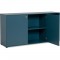 Buffet 2 portes + 2 tiroirs et niche ouverte - Bleu Pétrole - 150 x 45 x75 cm - POP COLOR