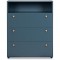 Commode 3 tiroirs avec niche - Bleu Pétrole - 80 x 40 x 100 cm - POP COLOR
