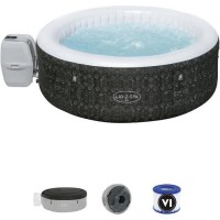 BESTWAY Spa gonflable Lay-Z-Spa RIO, 4/6 places, 196 x 71 cm, 140 jets d'air, diffuseur Chemconnect™
