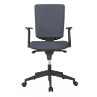 HASHTAG Chaise de bureau - Tissu Gris - L 69 x P 69 x H 106 cm