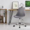 WINONA Chaise de bureau ajustable - Métal - Gris - L 48 x P 54 x H 80 / 90 cm