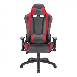 SPEED Chaise de bureau gaming ajustable - Simili Noir - L 69 x P 59 x H 127/135 cm