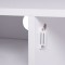 DENVER Meuble TV 2 portes - Blanc - L 116 x P 40 x H 42 cm