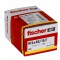FISCHER - Cheville clou NF 5x40/15 avec collerette épaisse et clou tete fraisée - Boîte de 100