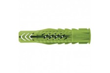 FISCHER - Cheville tous matériaux UX Green 8x50 avec collerette - fabriquée a base de matieres premieres renouvelables - Boîte d
