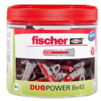 FISCHER - Cheville tous matériaux DuoPower 8x40 mm - RounBox de 80 pieces
