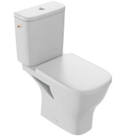 JACOB DELAFON Pack WC au sol sans Bride Struktura E76003-00 3/6L, Blanc