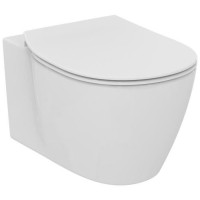 Pack WC suspendu Connect Space - Gain de place - Abattant frein de chute - Sans bride - IDEAL-STANDARD