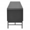Table basse 1 tiroir - Bois et métal noir - L 110 x P 60 x H 42 - BROOKLYN