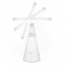 YOGHI Miroir Grossissant 3 en 1 - Lumiere LED Enceinte Bluetooth - 6W - Blanc