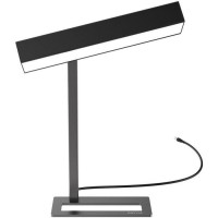 DAYVIA Sundesk black03 Lampe de luminothérapie - Intensité et couleur réglable, sans UV, s'adapte en lampe de bureau, 3 position