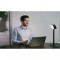 DAYVIA Sundesk black03 Lampe de luminothérapie - Intensité et couleur réglable, sans UV, s'adapte en lampe de bureau, 3 position