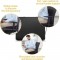 MEDISANA OL 300 - Coussin chauffant en forme de cale pour améliorer la posture assise - 2-en-1 - 3 températures - Noir