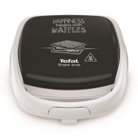 TEFAL SW341112 Snack Time Happiness Croque gaufre, Jeux de plaque inclus, Indicateur lumineux, Loquet poignée, Rangement vertica