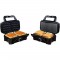 LITTLE BALANCE 8368 Speed'n Mixt 1200, Gaufrier & Grill 2 en 1, 1 plaque Gaufres, 1 plaque Gril interchangeables, 1200 W, Inox