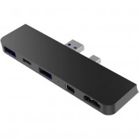 HYPER HyperDrive DUO 7-en-2 pour MacBook Pro - Ports : HDMI 4K60Hz - USB-C 40 Gbit / s 100 W PD - Gris sidéral