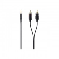BELKIN Câble audio RCA x 2 (M) pour stéréo mini jack (M) - 1 m - Double blindage