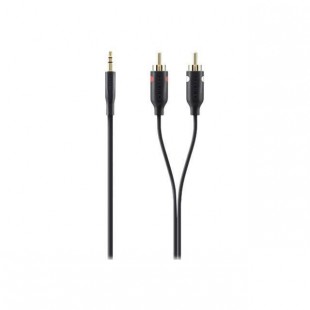 BELKIN Câble audio RCA x 2 (M) pour stéréo mini jack (M) - 1 m - Double blindage