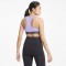 PUMA - Brassiere sport Mid Impact - coques amovibles - technologie DRYCELL - polyester recyclé - violet - femme