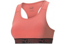 PUMA - Brassiere sport Mid Impact - coques amovibles - technologie DRYCELL - polyester recyclé - orange - femme