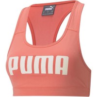 PUMA - Brassiere sport 4Keeps - coque amovible - technologie DRYCELL - orange - femme