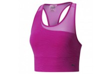 PUMA - Brassiere sport Flawless - coques amovibles - technologie DRYCELL évacuation humidité - rose - femme
