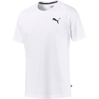 PUMA - T-shirt de sport Logo - coupe regular - blanc - homme