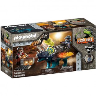 PLAYMOBIL - 70627 - Triceratops et soldats