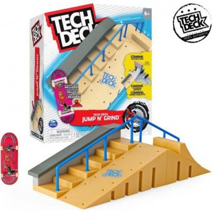 FINGER SKATE - TECH DECK STARTER SET X-CONNECT - 6061840 - Skateparks modulables Avec 1 Fingerskate & Accessoires - Modele aléat