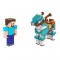 Minecraft - Steve Et Son Cheval En Diamant - Figurines D'Action