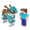 Minecraft - Steve Et Son Cheval En Diamant - Figurines D'Action