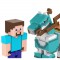 Minecraft - Steve Et Son Cheval En Diamant - Figurines D'Action