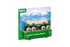 Brio World Wagon Convoyeur de Bois - Accessoire aimanté pour circuit de train en bois - Ravensburger - Mixte des 3 ans - 33696