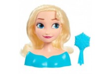 DISNEY FROZEN - Tete a coiffer Princesse Elsa - La Reine des Neiges II - Avec Brosse - 20 cm - Petit modele