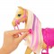 Barbie - Coffret toilettage chevaux avec Poupée Barbie, 2 Chevaux et + de 20 Accessoires - Accessoire Poupée Mannequin - Des 3 a