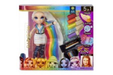 Rainbow High - Salon de Beauté - Poupée Amaya Raine avec Cheveux Extra Longs et Couleurs lavables 5 en 1