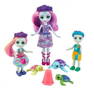 Enchantimals - Famille Tortue Et Accessoires - Poupée
