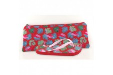 BE ONLY Tongs Flamingo Rouge a Motifs Tropicaux Femme
