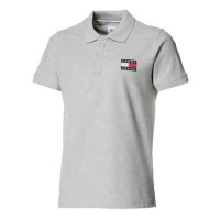 TOMMY HILFIGER JEANS Polo Badge Gris Homme