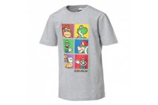 SUPERMARIO-T-Shirt Supermario Gris Chiné Enfant